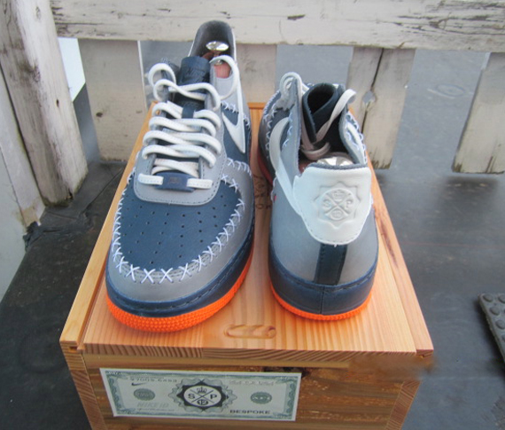 Nike Air Force 1 Bespoke Slovadon Vachetta Grey Orange 2