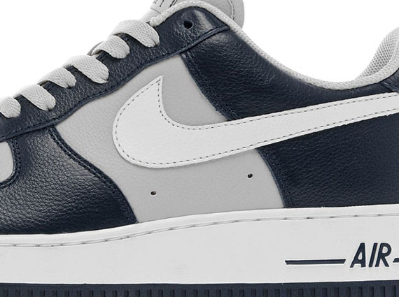 air force 1 white grey navy