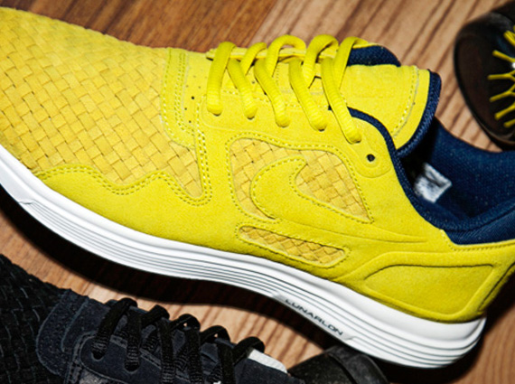 Nike Lunar Woven Flow Yellow Navy 2