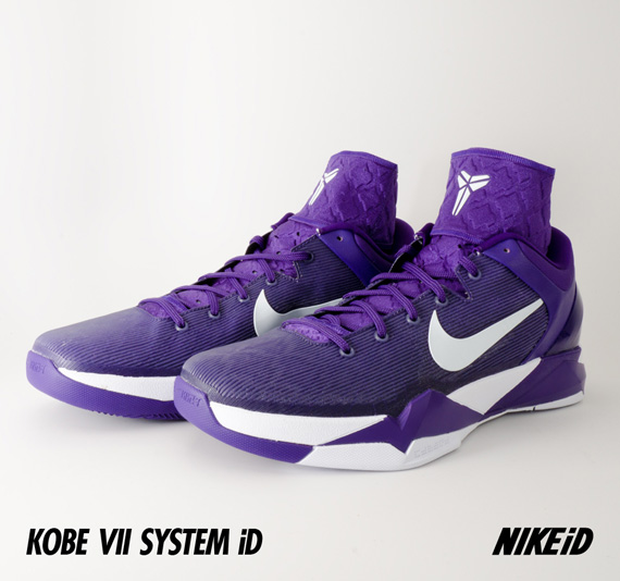 nike zoom kobe vii purple white playoffs pe 3