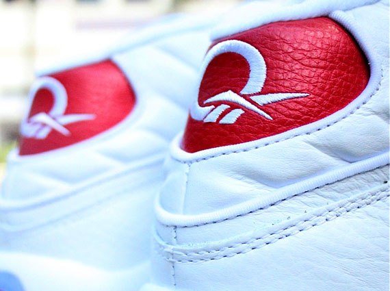 Reebok Question – White – Pearlized Red | Detailed Images