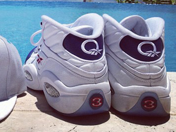 Reebok Question White Navy Red 2