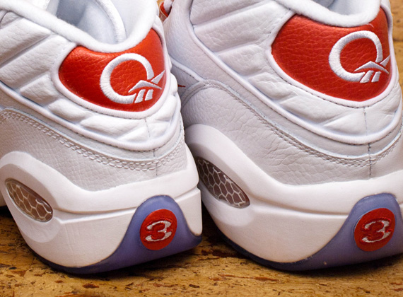 Reebok Question - White/Red - Coming in Kids Sizes