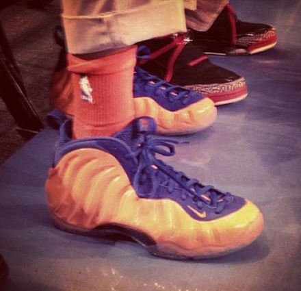 Celebrity Feet: Spike Lee - Nike Air Foamposite One 'Knicks