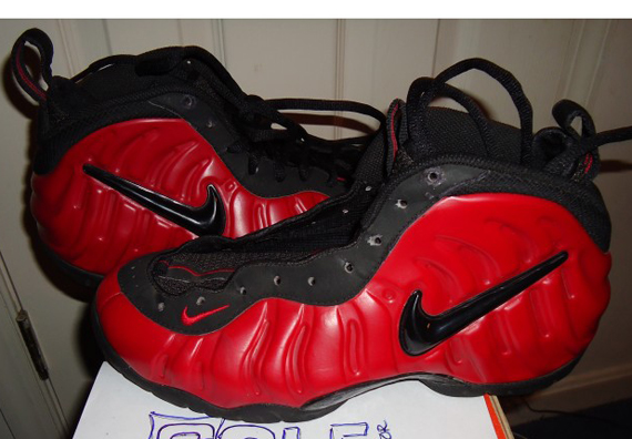 red and black foams