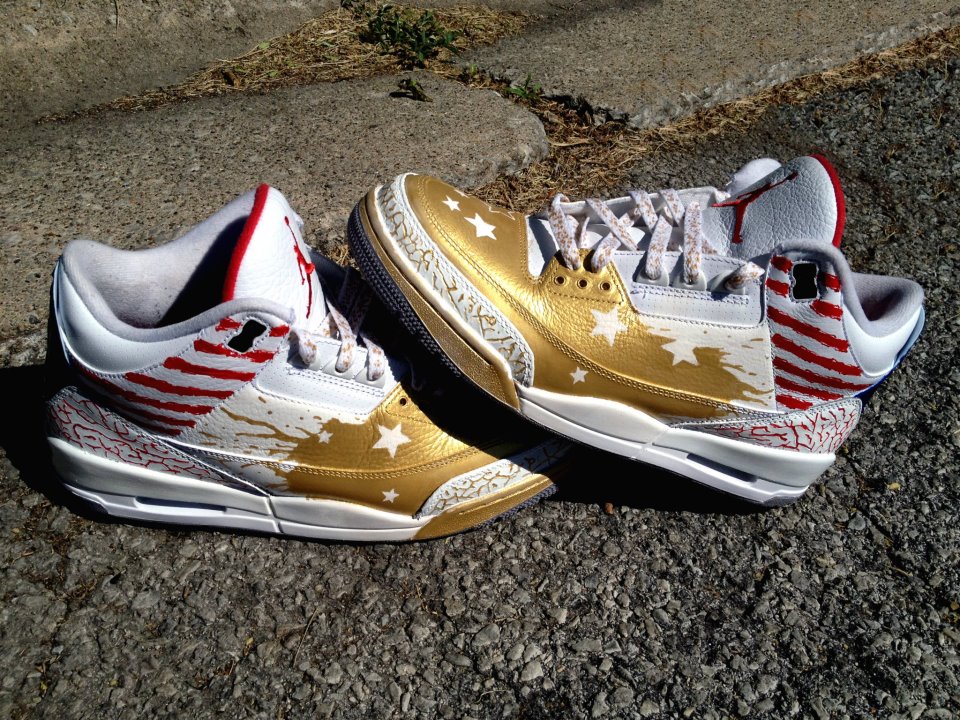 Air Jordan Iii Dave White Customs By De Jesus 02
