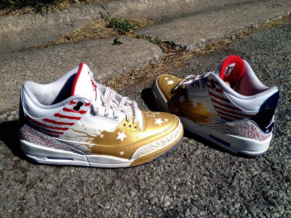 Air Jordan Iii Dave White Customs By De Jesus 07