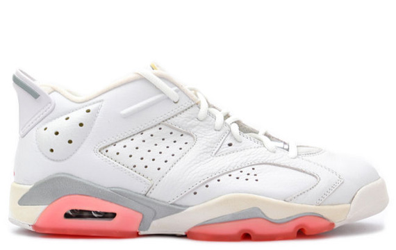 Air Jordan Vi Low White Pink