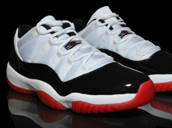 Air Jordan XI Low “White/Red/Concord” Customs By DNATURAL