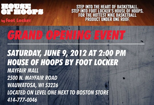 Foot Locker House of Hoops Grand Opening In Wauwatosa, WI