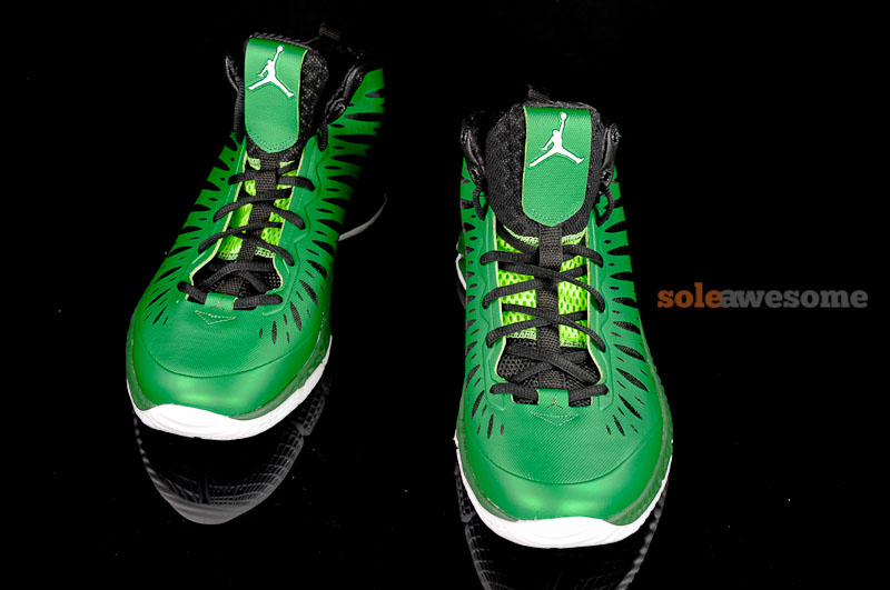Jordan Super Fly Green Black White 5