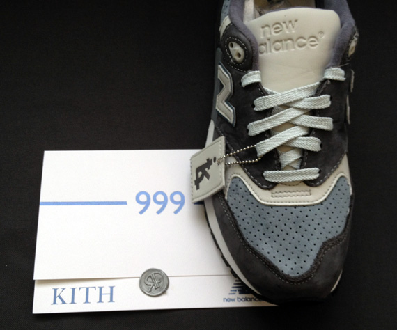 Kith New Balance 999 Blue Steel Detailed Images 10