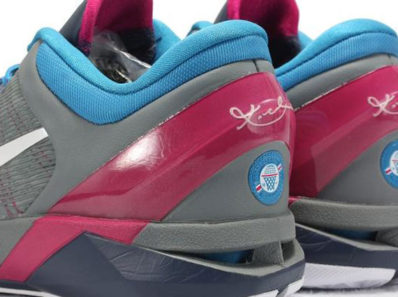Nike Zoom Kobe VII - Grey - Maroon - Blue