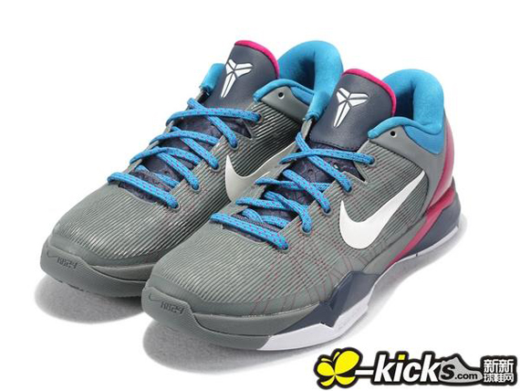 Kobe Vii Grey Maroon Blue 2