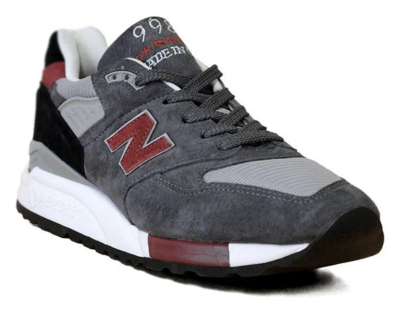 New Balance 998 Made In Usa Grey Black Red 3