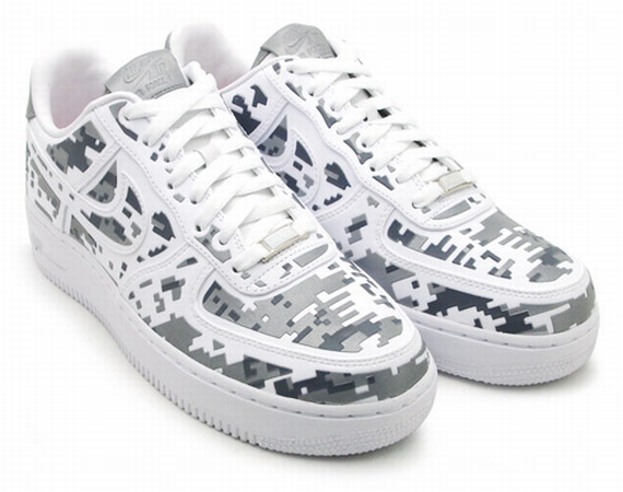 Nike Air Force 1 Low White Saturn Gold Black Photon Dust Premium High Frequency Digital Camo 05