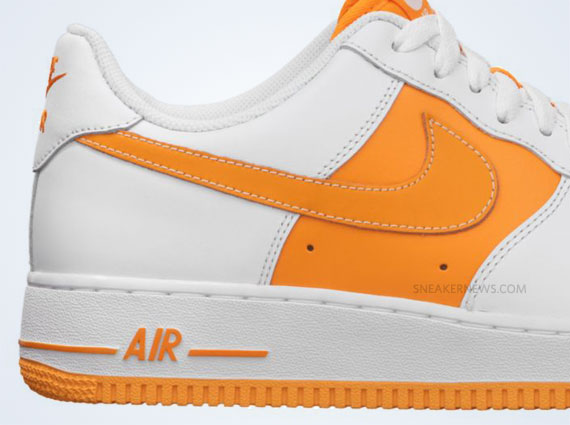 Nike Air Force 1 Low White Vivid Orange 4