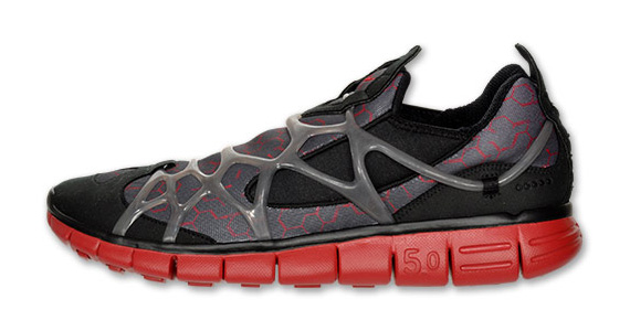 Nike Kukini Free Black Anthracite Red Print 4