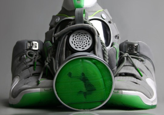 Nike Zoom LeBron IV “Dunkman” Gas Mask By Freehand Profit