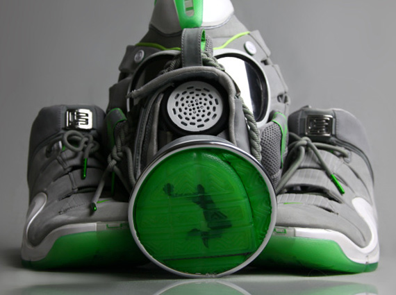 Nike Zoom LeBron IV “Dunkman” Gas Mask By Freehand Profit