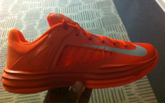 nike lunar hyperdunk low orange silver 2