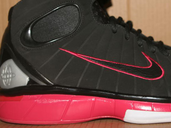 Nike Zoom Huarache 2K4 Black Scarlet Fire White Sample on eBay SneakerNews