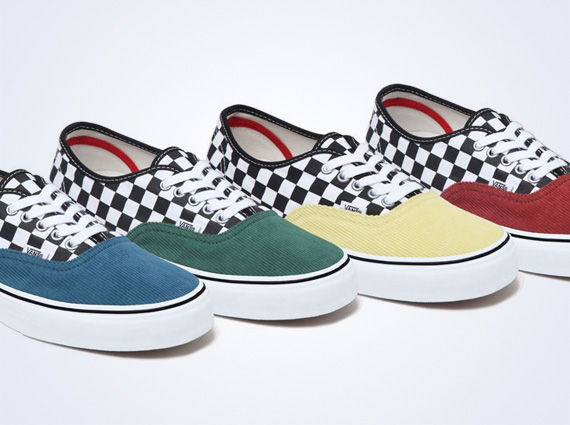 Supreme x Vans Authentic “Checkered Corduroy” – Available