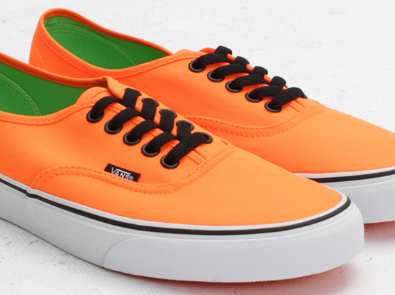 orange vans authentic