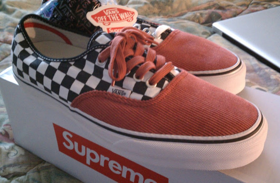 Supreme x Vans Authentic - Checkered Corduroy Pack - SneakerNews.com