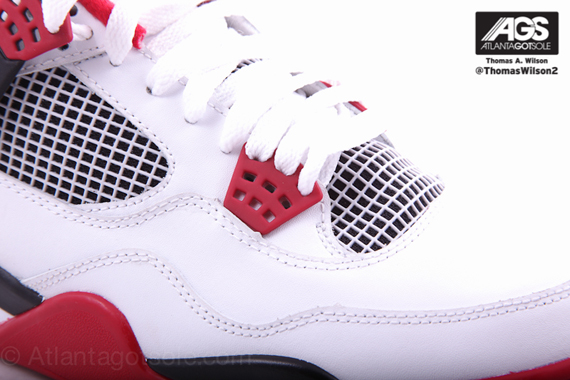 White Red Air Jordan Iv 3