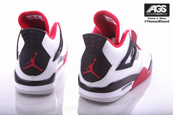 White Red Air White jordan Iv 6