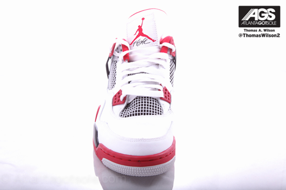 White Red Air White jordan Iv 8