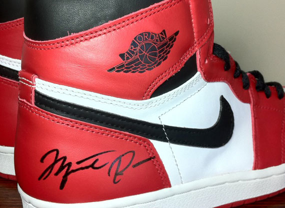 Michael Jordan Autographed Nike Air Jordan 1 Retro High 1985 & Autographed  Nike Air Jordan Air Ship PE New Beginnings Pack Shoes