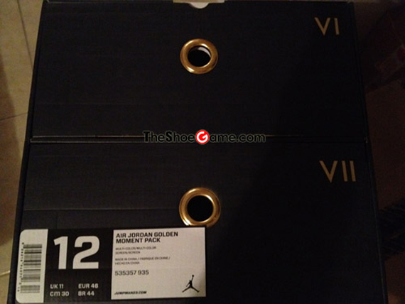 Air Jordan Golden Moments Box Tag
