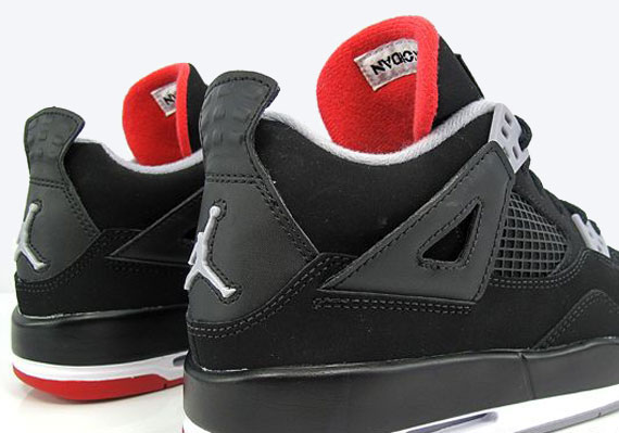 Air Jordan IV GS – Black – Cement Grey – Fire Red