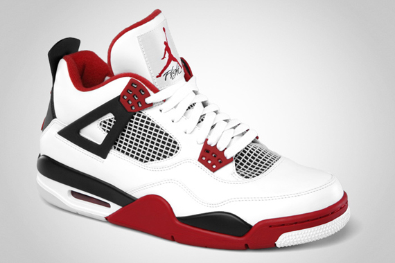 Air Jordan Iv White Varsity Red Black Official Images 3
