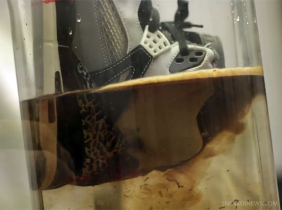 Counterfeit Air Jordans Destroyed in a Chemistry Lab