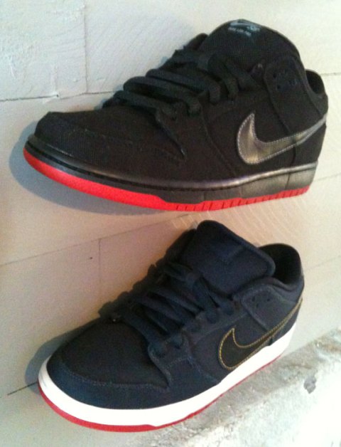 Levi's x Nike SB Dunk Low - Navy Hyperstrike - SneakerNews.com