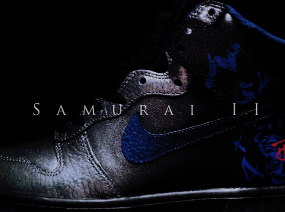 Nike Dunk High "Samurai II" Customs By ROM