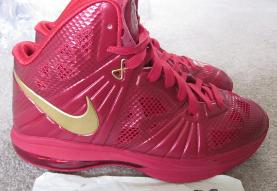 Nike Lebron 8 Ps Red Gold Sample 2