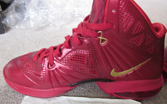 nike lebron 8 ps red gold sample 4