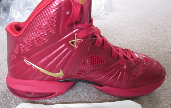 nike lebron 8 ps red gold sample 5