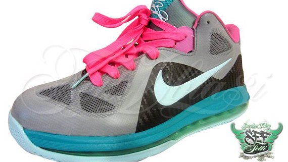 Nike Lebron 9 Low Elite Miami Vice Customs 1