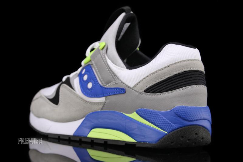 saucony-grid-9000-grey-blue-neon-5 Saucony Grid 9000 Grey Blue Neon 5