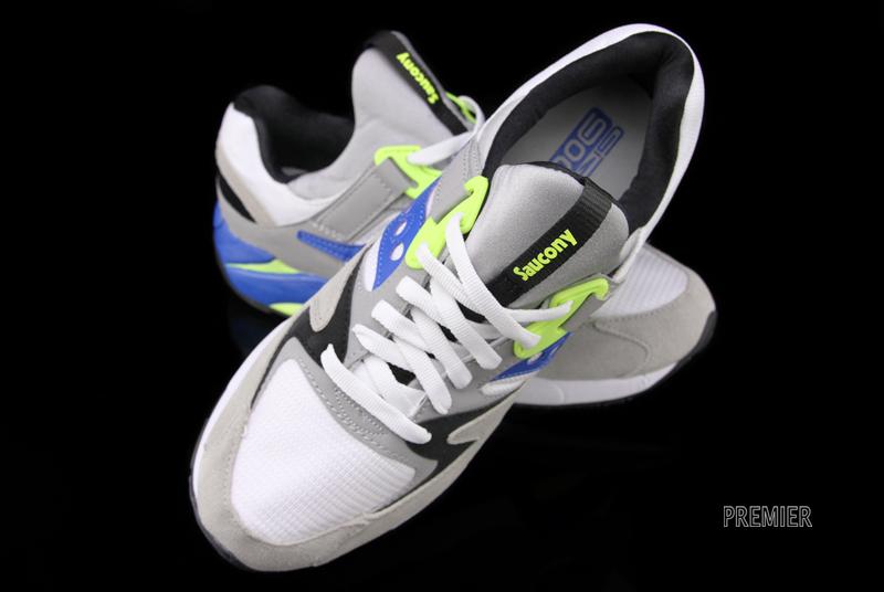 saucony-grid-9000-grey-blue-neon-6 Saucony Grid 9000 Grey Blue Neon 6