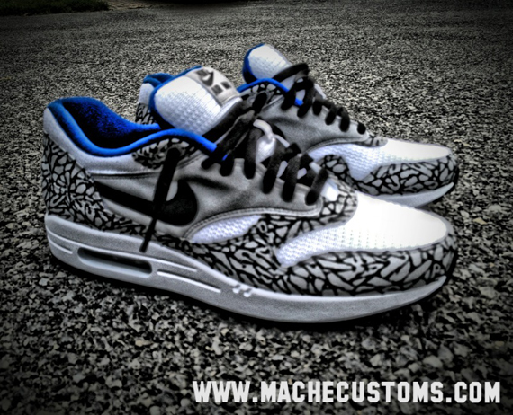 Nike Air Max 1 custom by theoze – Sweetsoles – Sneakers, kicks and trainers.
