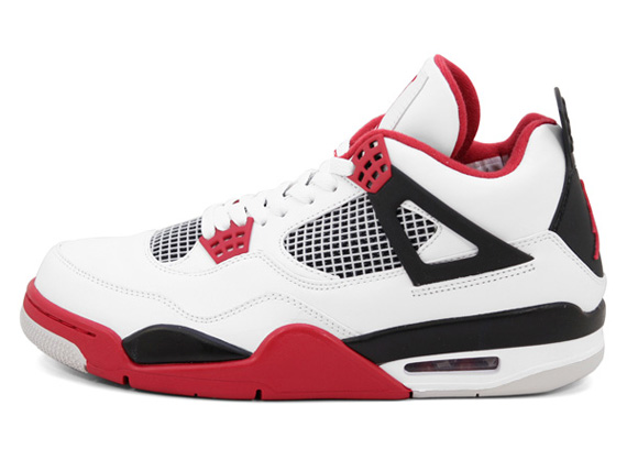 White Varsity Red Air Jordan 4 4