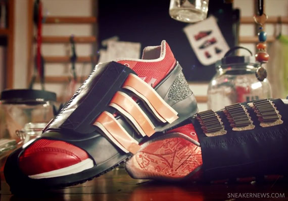 adidas Olympic 2012 Red Shoe Customs - Craig Green for David Beckham