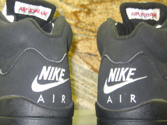 Air Jordan V – Black/Metallic Silver “Nike Air” Sample