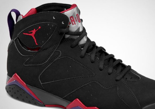 Air Jordan VII – Black – True Red – Dark Charcoal – Club Purple | Official Images